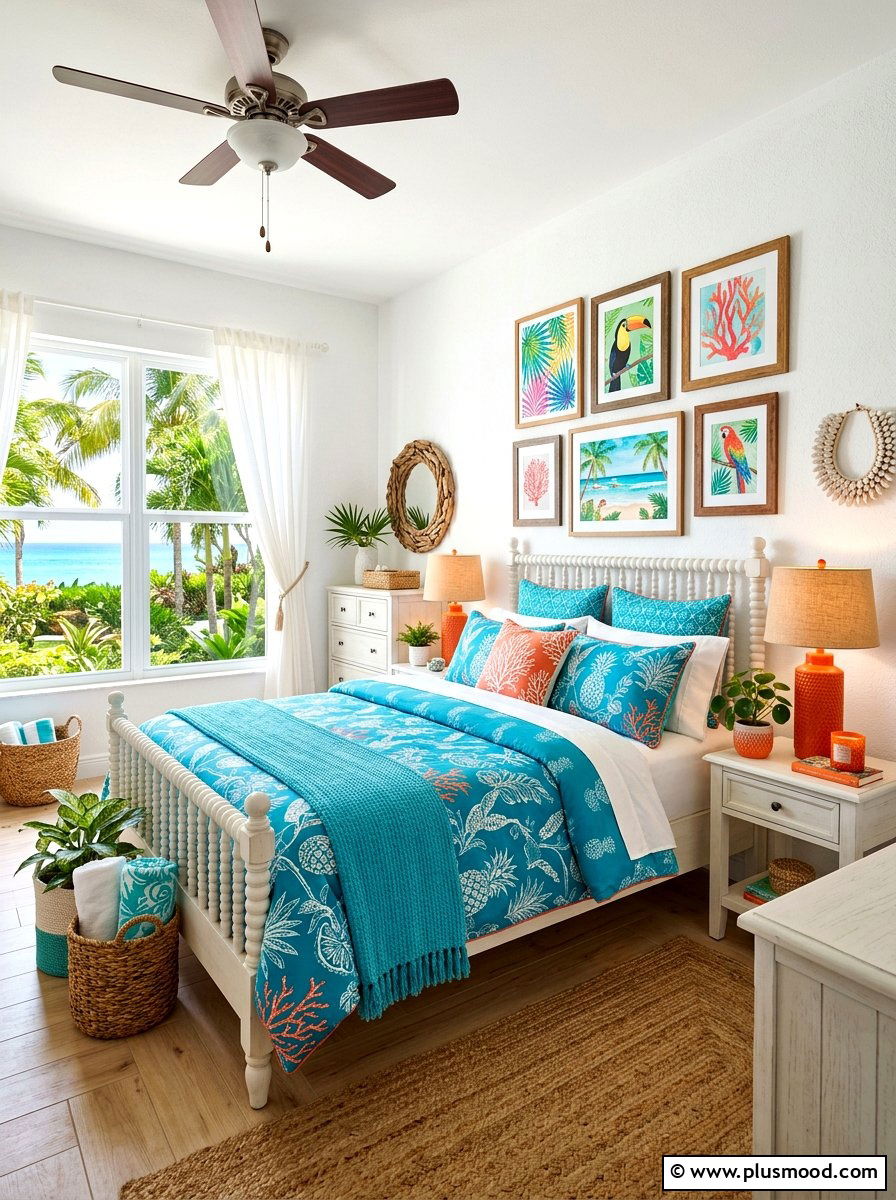 Turquoise Blue Bedding - 25 summer bedding color ideas