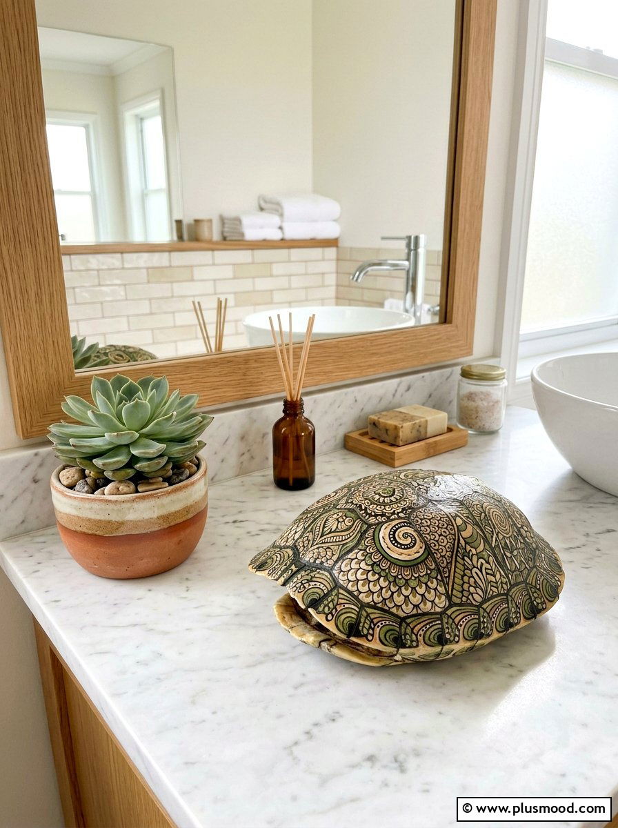 Turtle Shell Zentangle - 25 painted rock ideas with zentangle art