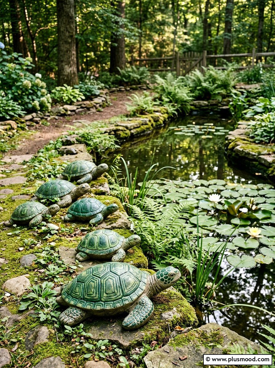 Turtle garden rocks
