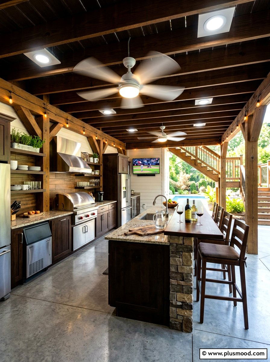 Under Deck Kitchen - 25 summer kitchen ideas