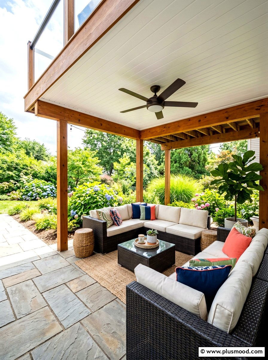 Under Deck Patio - 25 summer backyard deck ideas