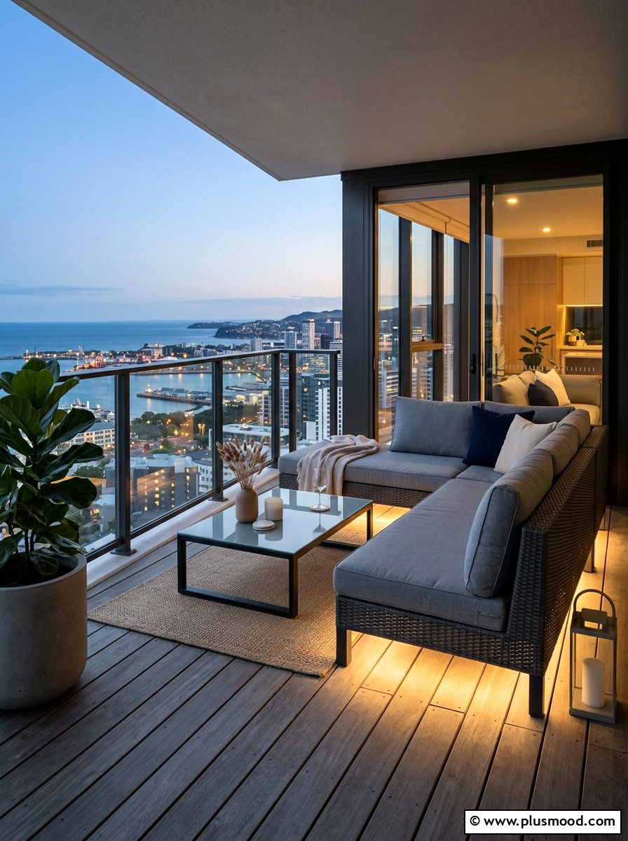 Under Furniture Led Glow - 25 summer balcony lighting ideas