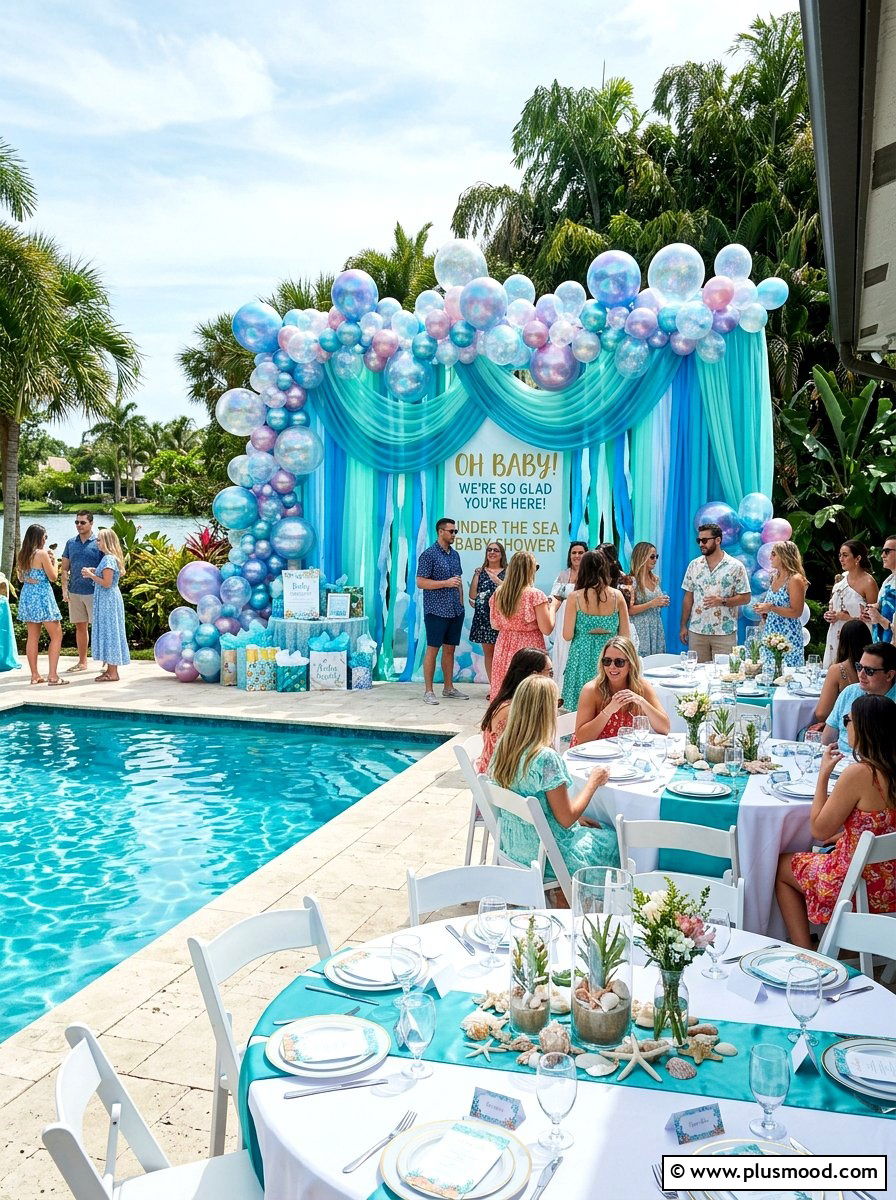 Under Sea Baby Shower - 25 summer outdoor baby shower ideas