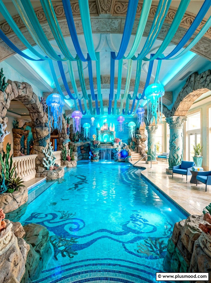 Under Sea Pool Setup - 25 summer pool party setup ideas