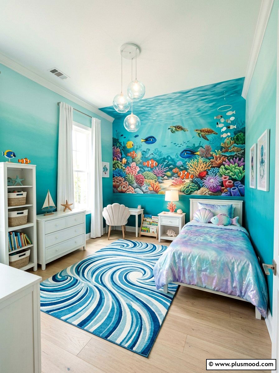 Under The Sea Kids Room - 25 summer kids bedroom ideas