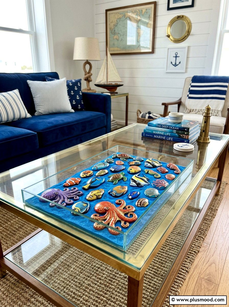Under The Sea Rock Painting - 25 painted rock ideas with seasonal themes