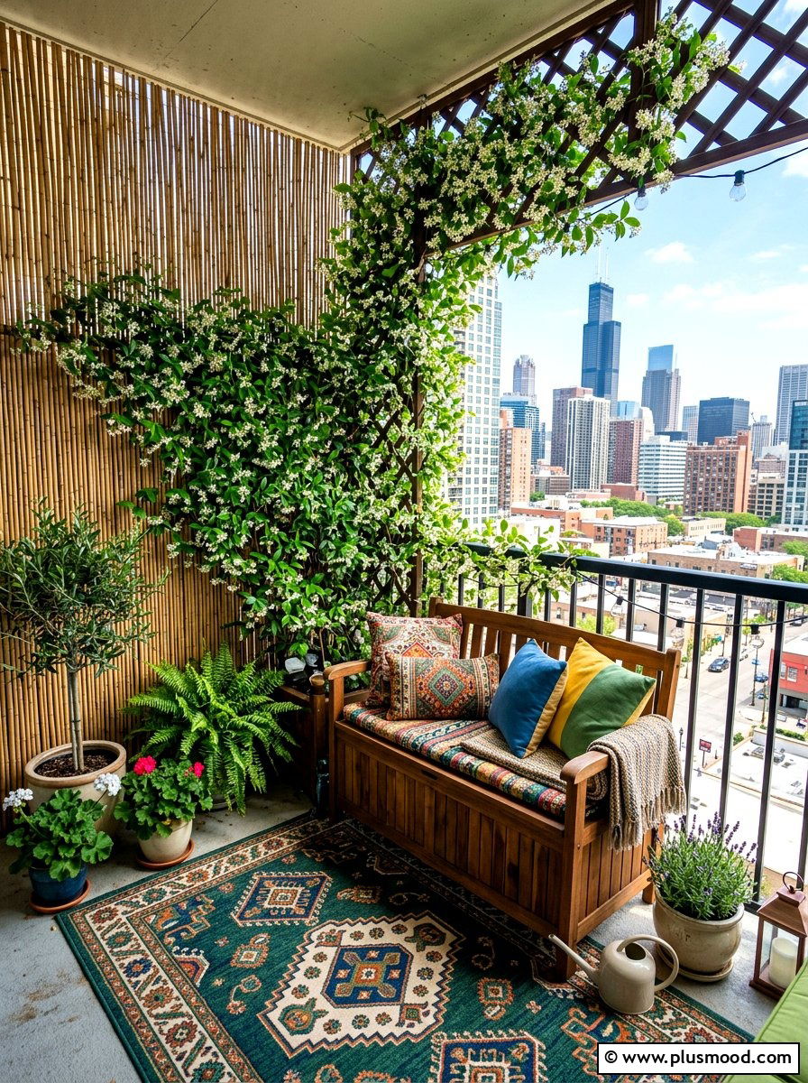 Urban Apartment Porch - 25 cozy summer porch ideas