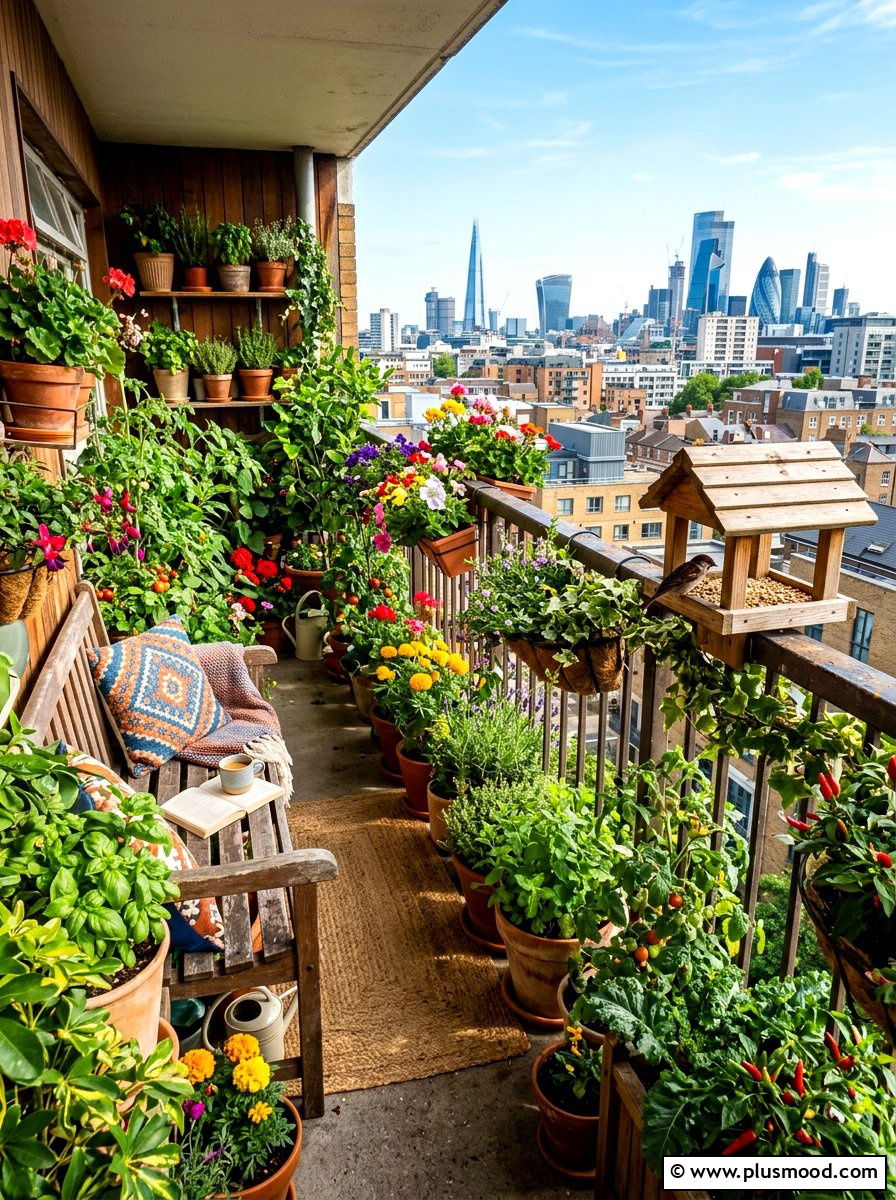 Urban Balcony Garden - 25 summer balcony makeover ideas