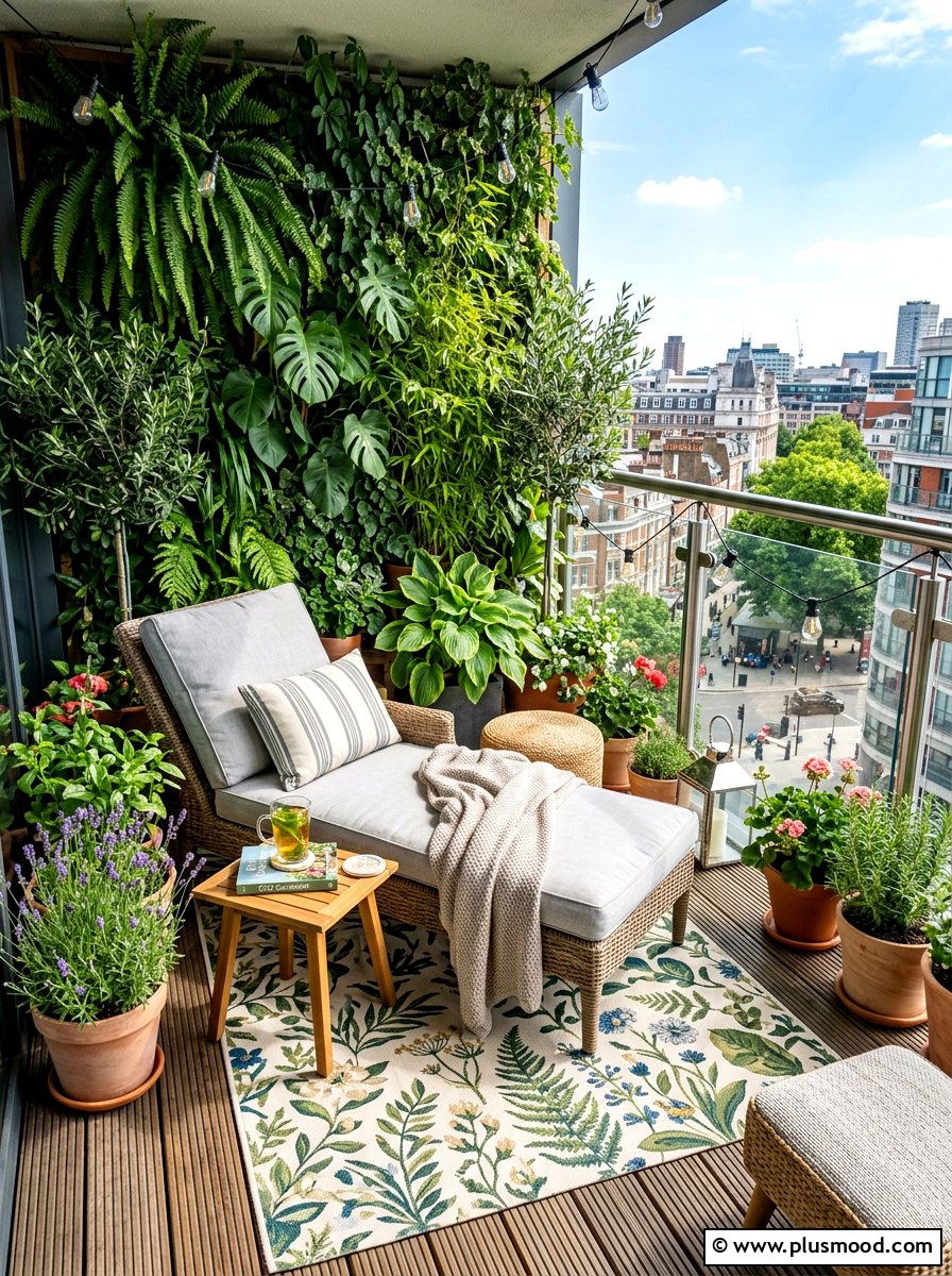 Urban Balcony Oasis - 25 summer balcony refresh ideas