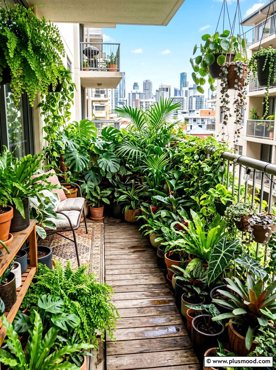 Urban Jungle Balcony - 25 summer balcony ideas