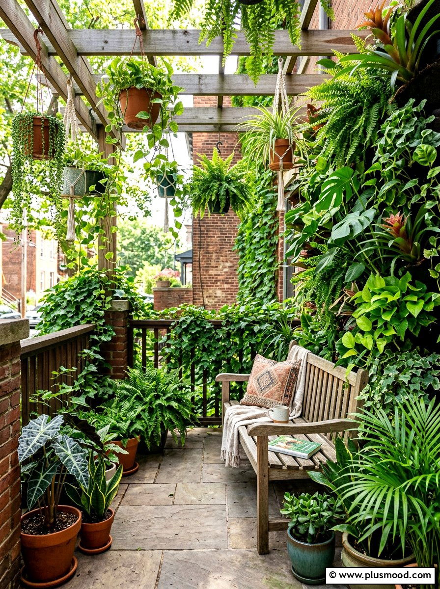 Urban Jungle Front Porch - 25 summer front porch refresh ideas