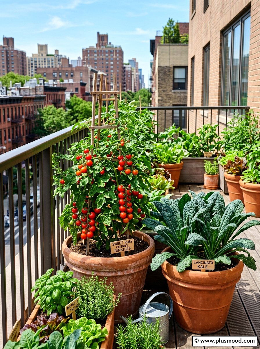 Urban Vegetable Garden - 25 small backyard ideas for apartments