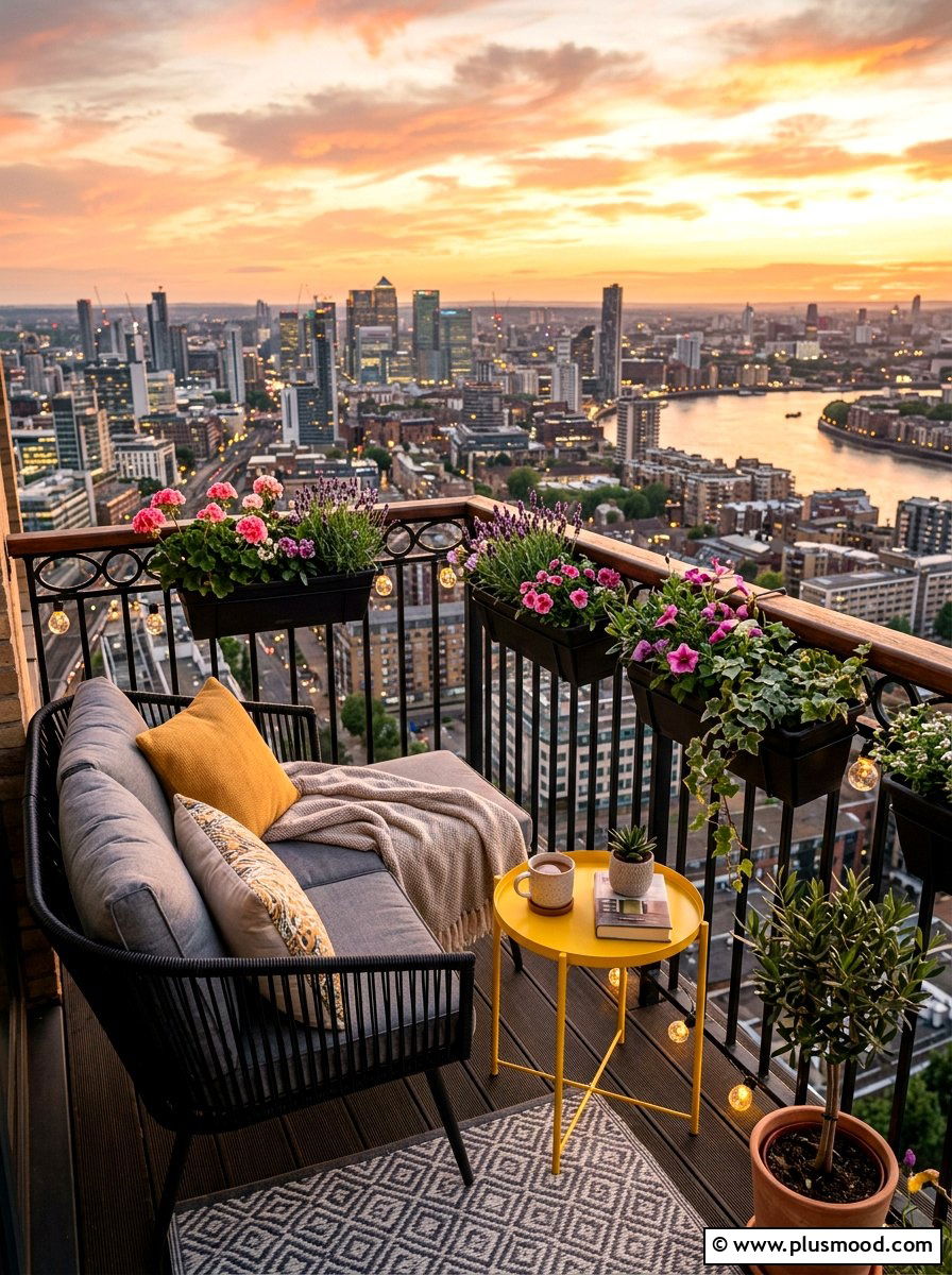 Urban balcony lounge set - 25 summer backyard seating ideas for guests