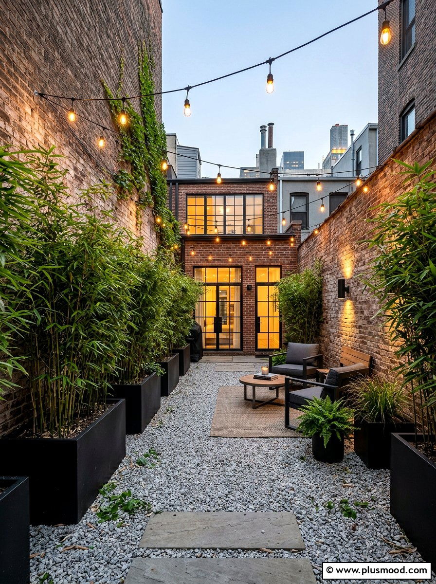 Urban gravel backyard - 25 small backyard ideas with gravel