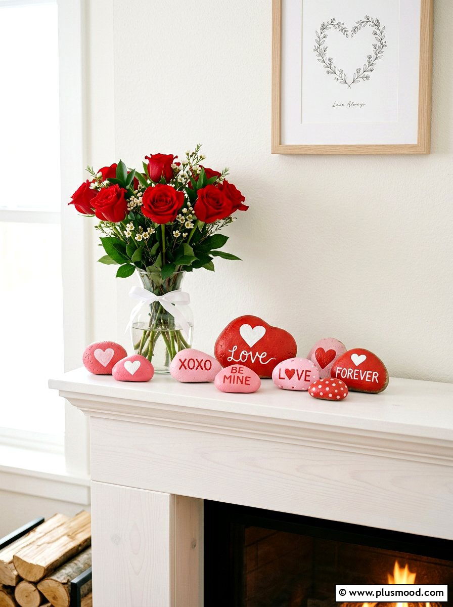 Valentine heart stone