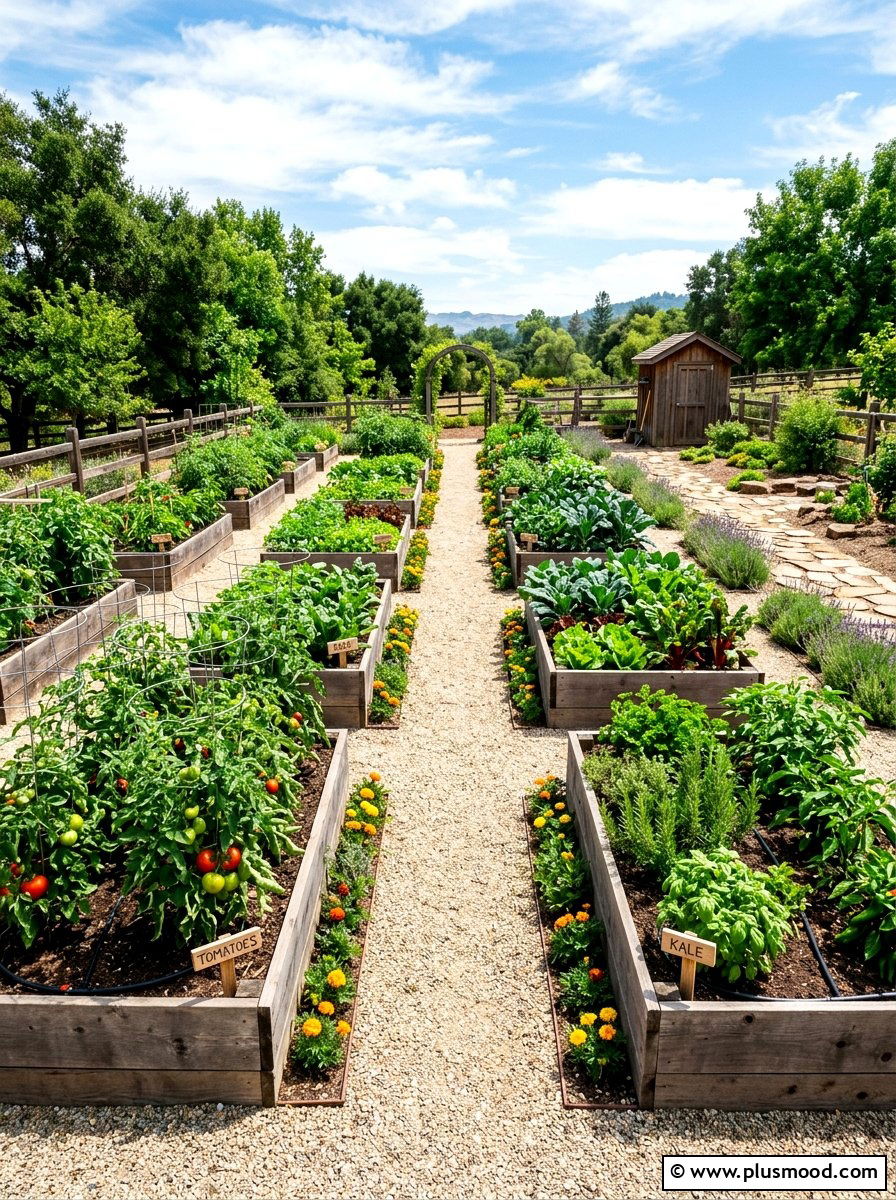 Vegetable Garden - 25 summer landscaping ideas