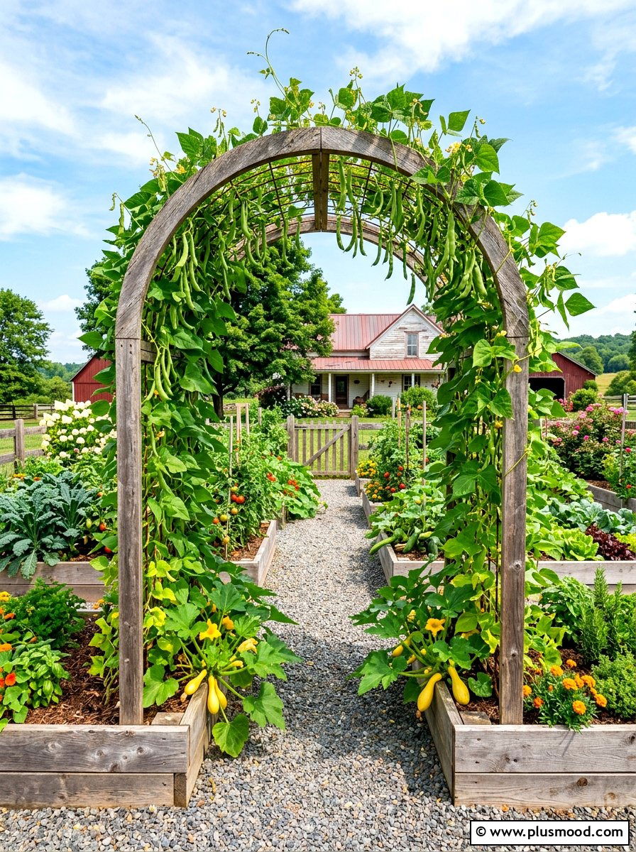 Vegetable Garden Arch - 25 summer garden arch ideas