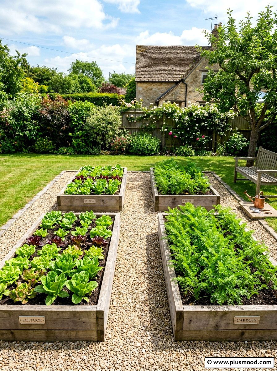 Vegetable patch layout - 25 small backyard ideas with raised garden