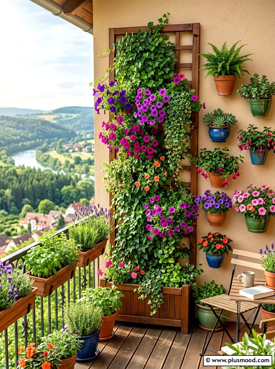 Vertical Balcony Garden - 25 summer condo balcony ideas