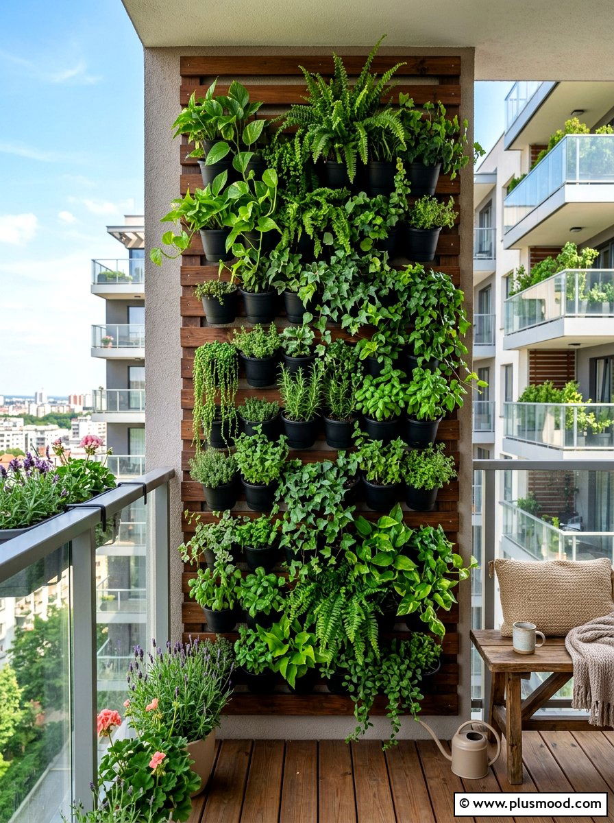 Vertical Balcony Garden - 25 summer modern balcony ideas