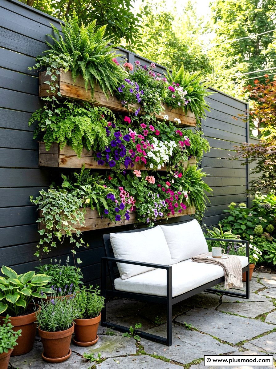 Vertical Garden - 25 Small Backyard Ideas