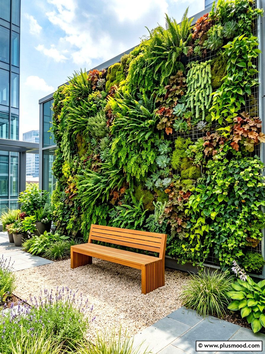 Vertical Garden - 25 summer resort style backyard ideas