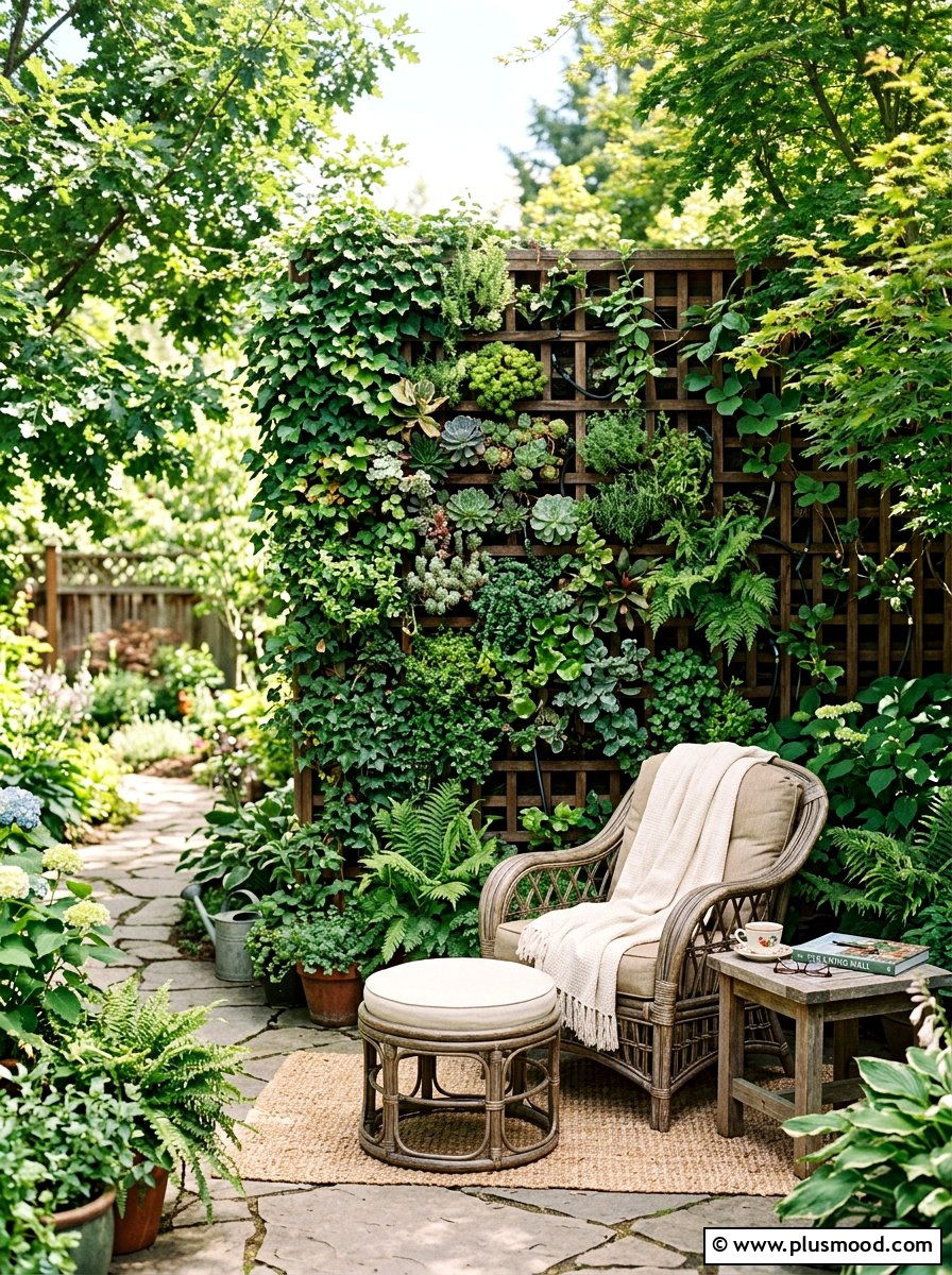 Vertical Garden Balcony Reading Space