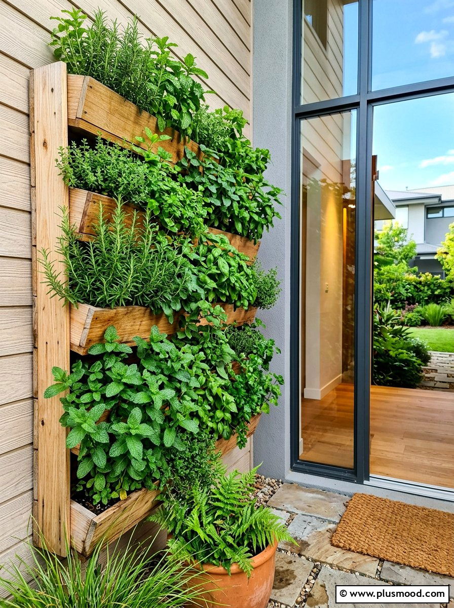 Vertical Garden Entryway - 25 summer front porch entryway ideas