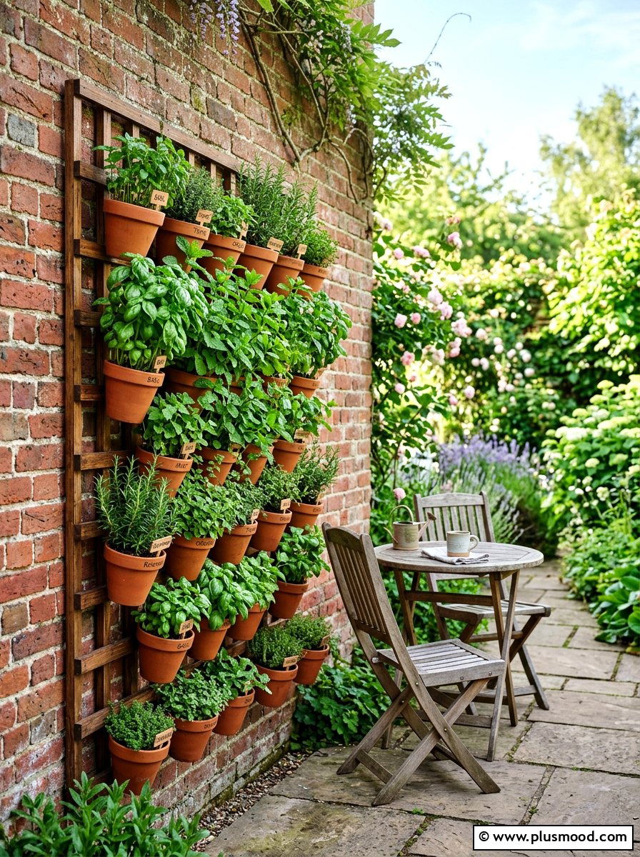 Vertical Garden Lattice - 25 small backyard ideas with lattice
