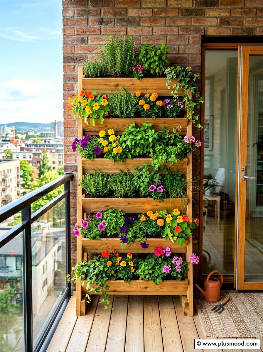 Vertical Garden Planter - 25 summer garden privacy screen ideas