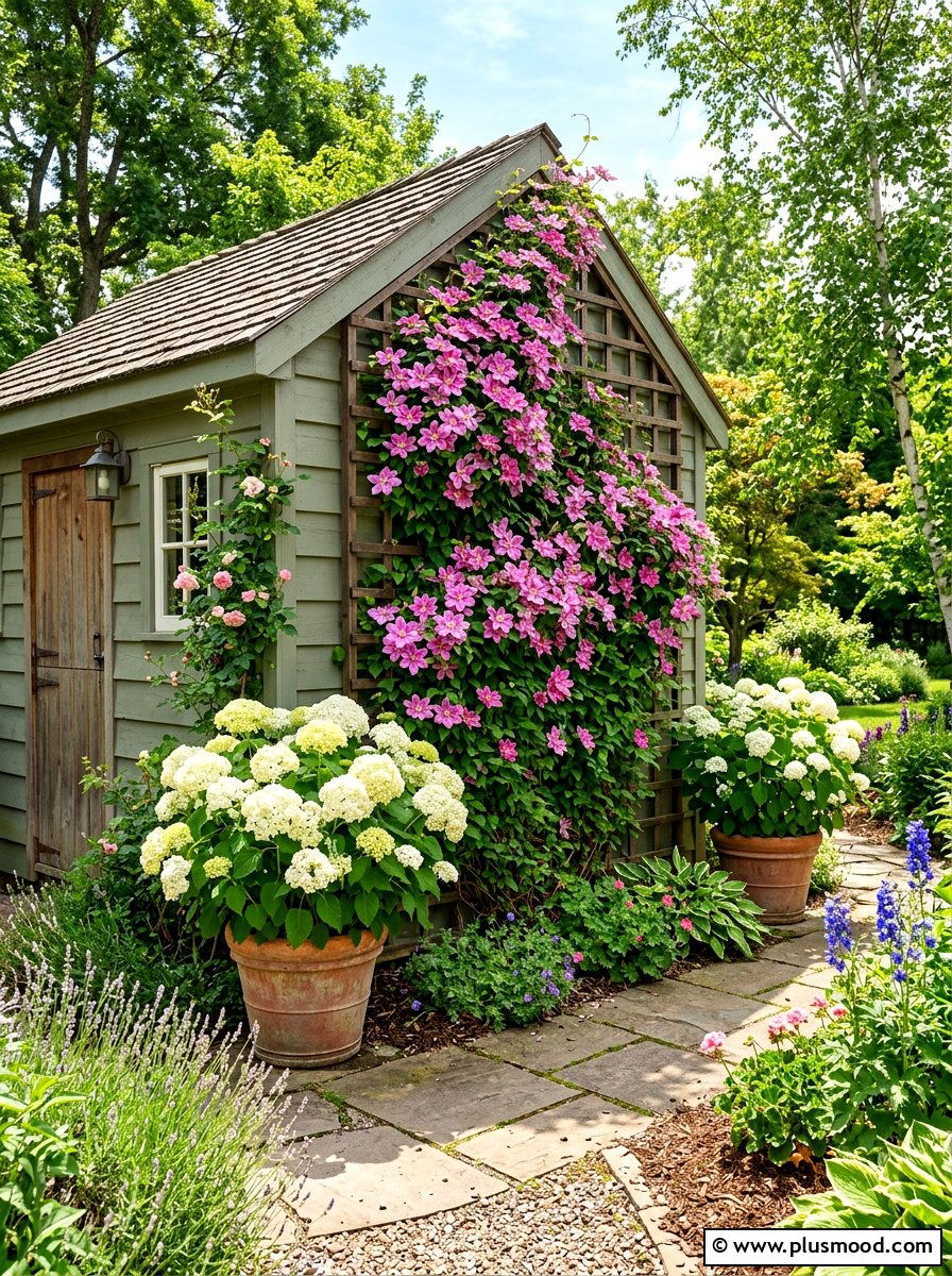 Vertical Garden Trellis - 25 summer backyard cheap makeover ideas