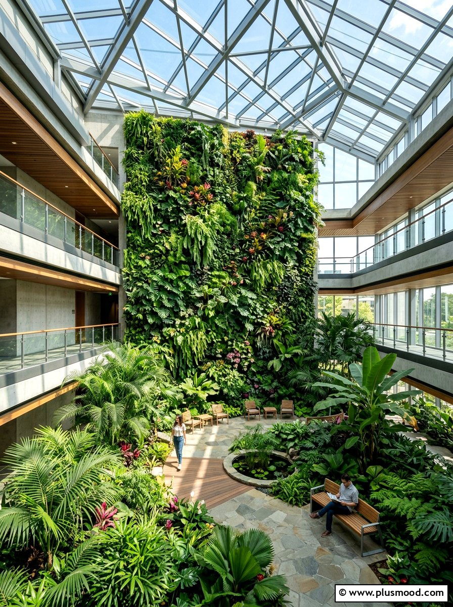 Vertical Garden Wall 1 - 25 summer botanical decor ideas