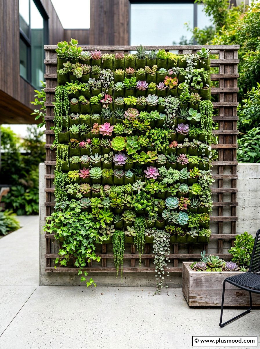 Vertical Garden Wall - 25 best summer patio ideas