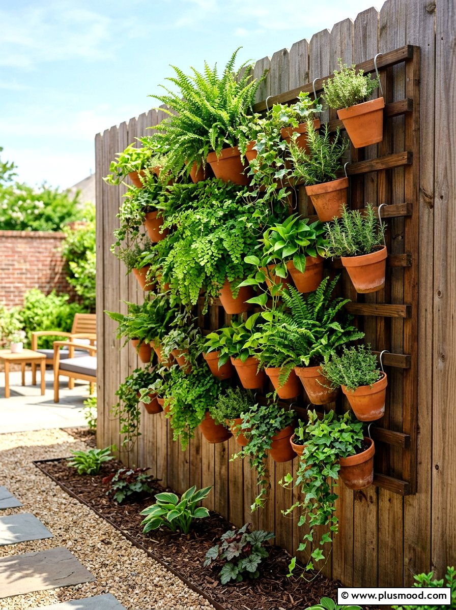 Vertical Garden Wall - 25 small backyard ideas for rental homes
