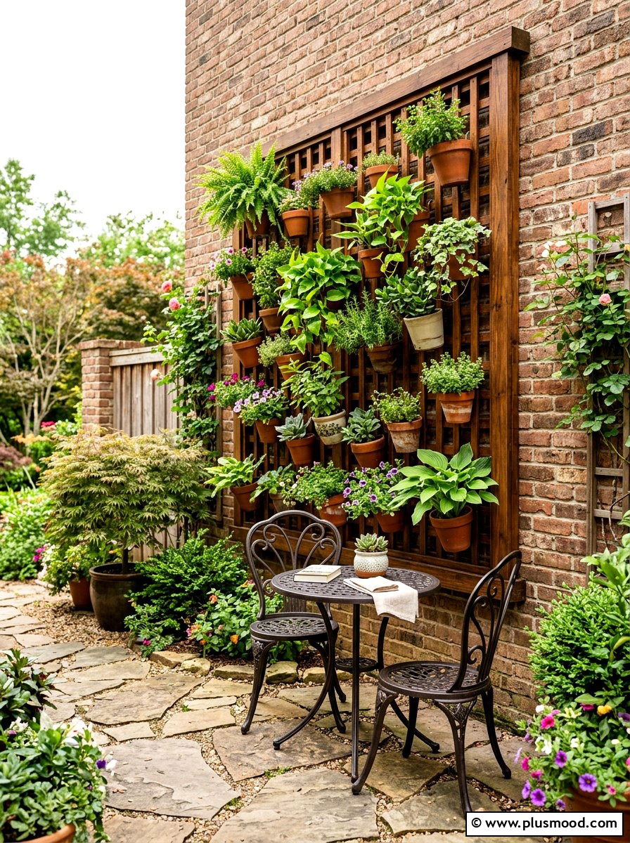 Vertical Garden Wall - 25 budget summer patio decor ideas