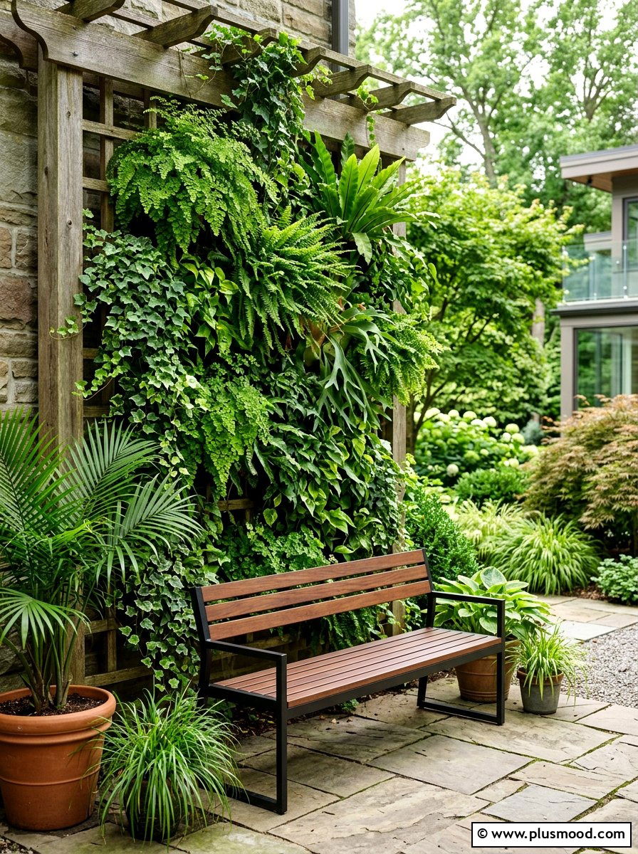 Vertical Garden Wall - 25 summer entertaining patio ideas