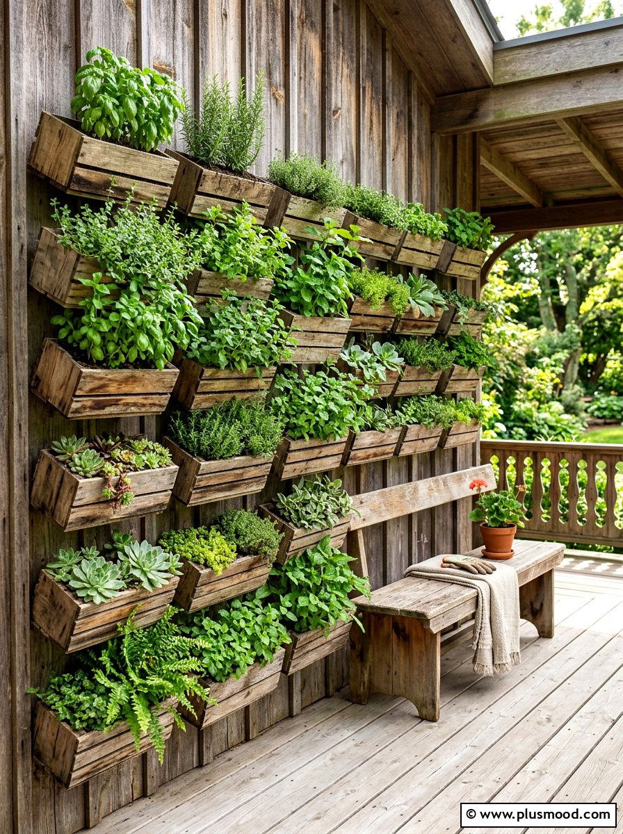 Vertical Garden Wall - 25 summer front porch decor ideas