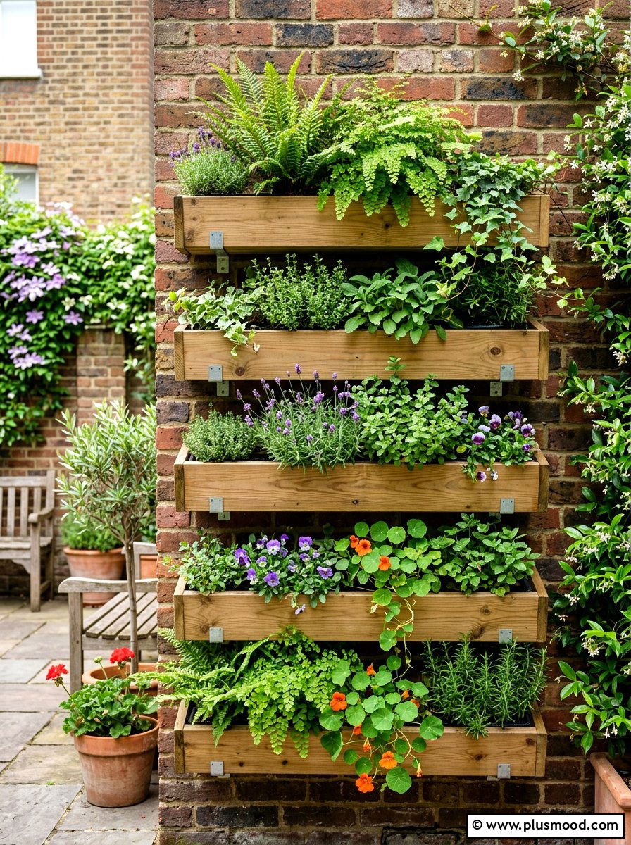 Vertical Garden Wall - 25 summer front yard makeover ideas