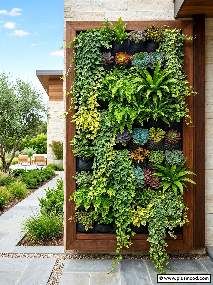 Vertical Garden Wall - 25 summer garden makeover ideas