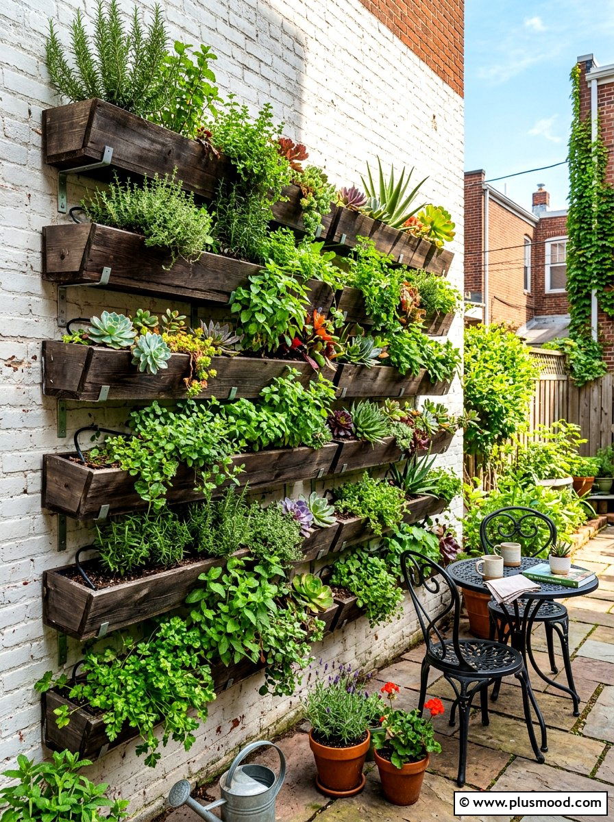 Vertical Garden Wall - 25 summer patio ideas