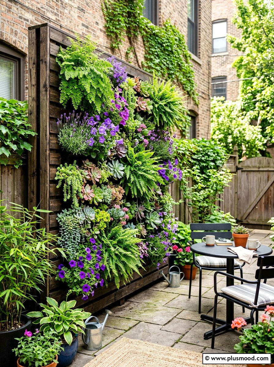 Vertical Garden Wall - 25 summer patio makeover ideas