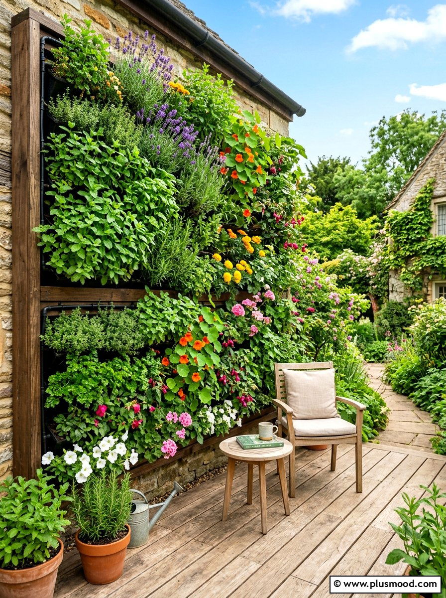 Vertical Garden Wall - 25 summer patio refresh ideas