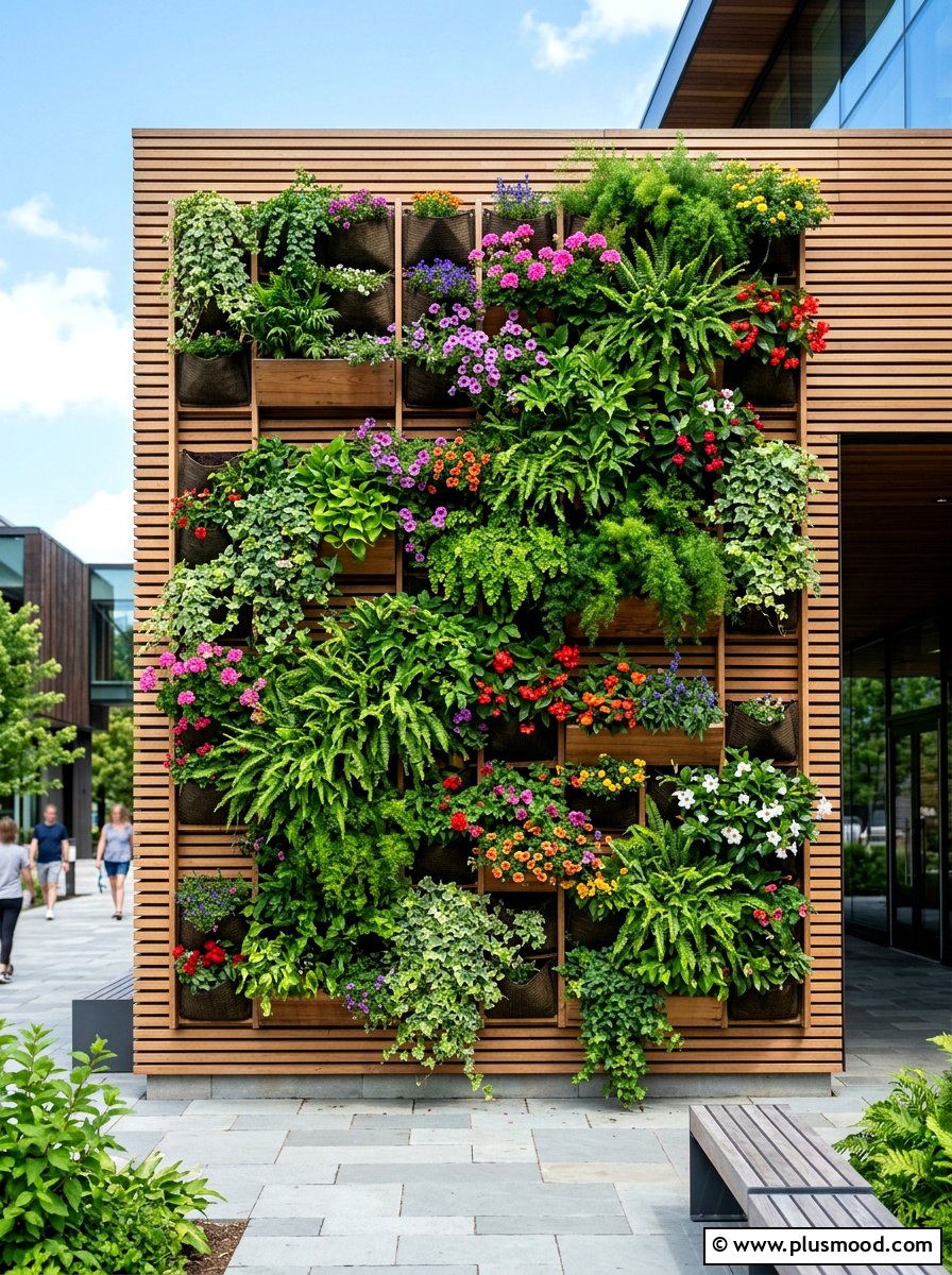 Vertical Garden Wall - 25 summer patio wall decor ideas