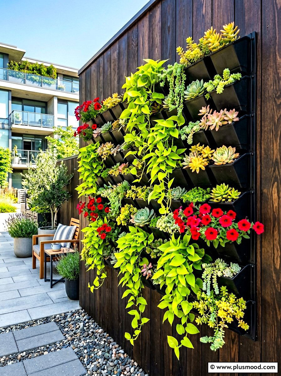 Vertical Garden Wall - 25 summer side yard garden ideas