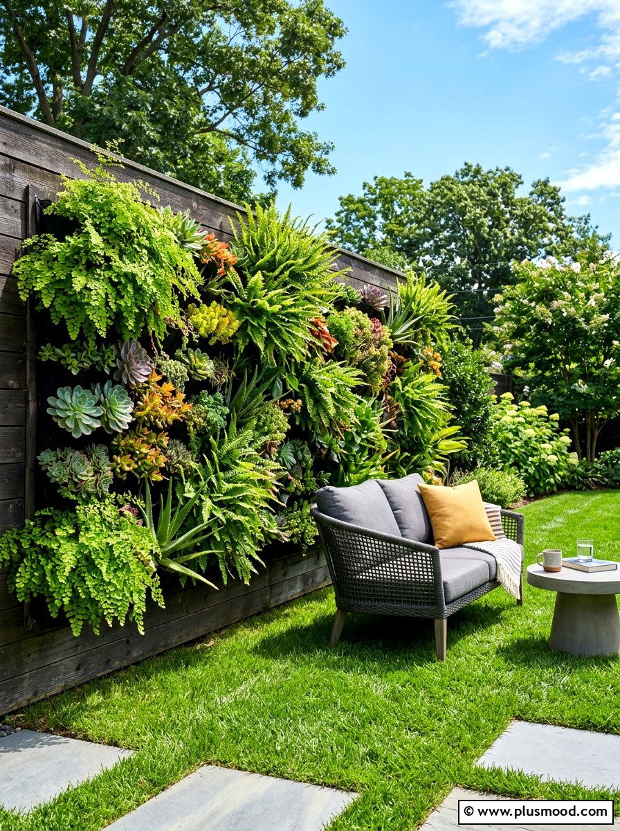 Vertical Garden Wall - 25 summer small garden ideas