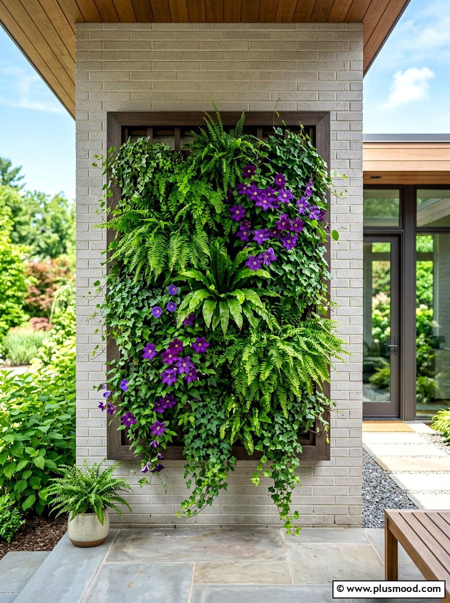 Vertical Garden Wall - 25 summer small patio ideas