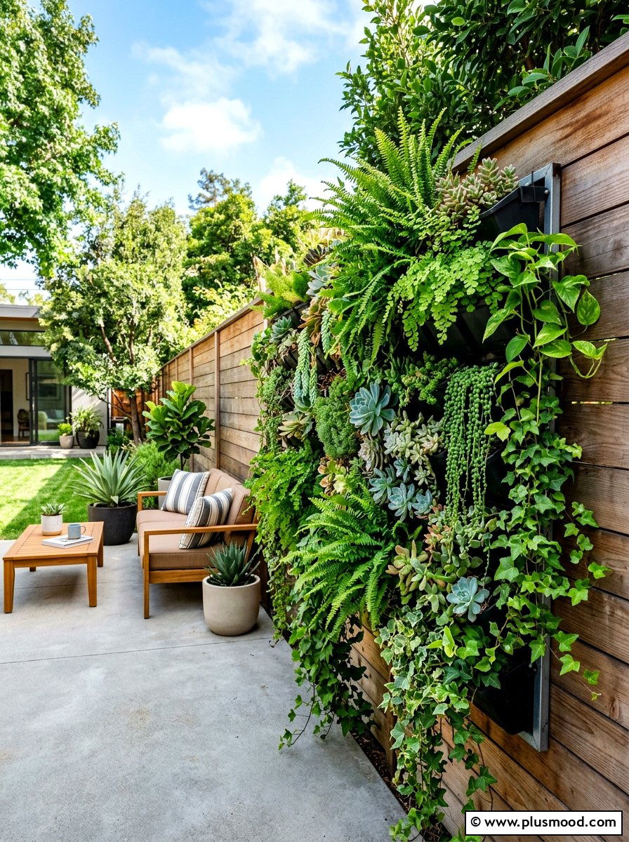 Vertical Garden Wall - 25 summer small yard ideas for summer