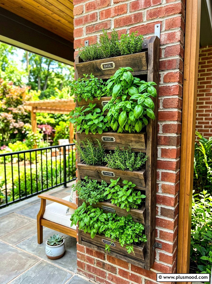 Vertical Garden Wall Planter - 25 summer front porch decor ideas for apartments