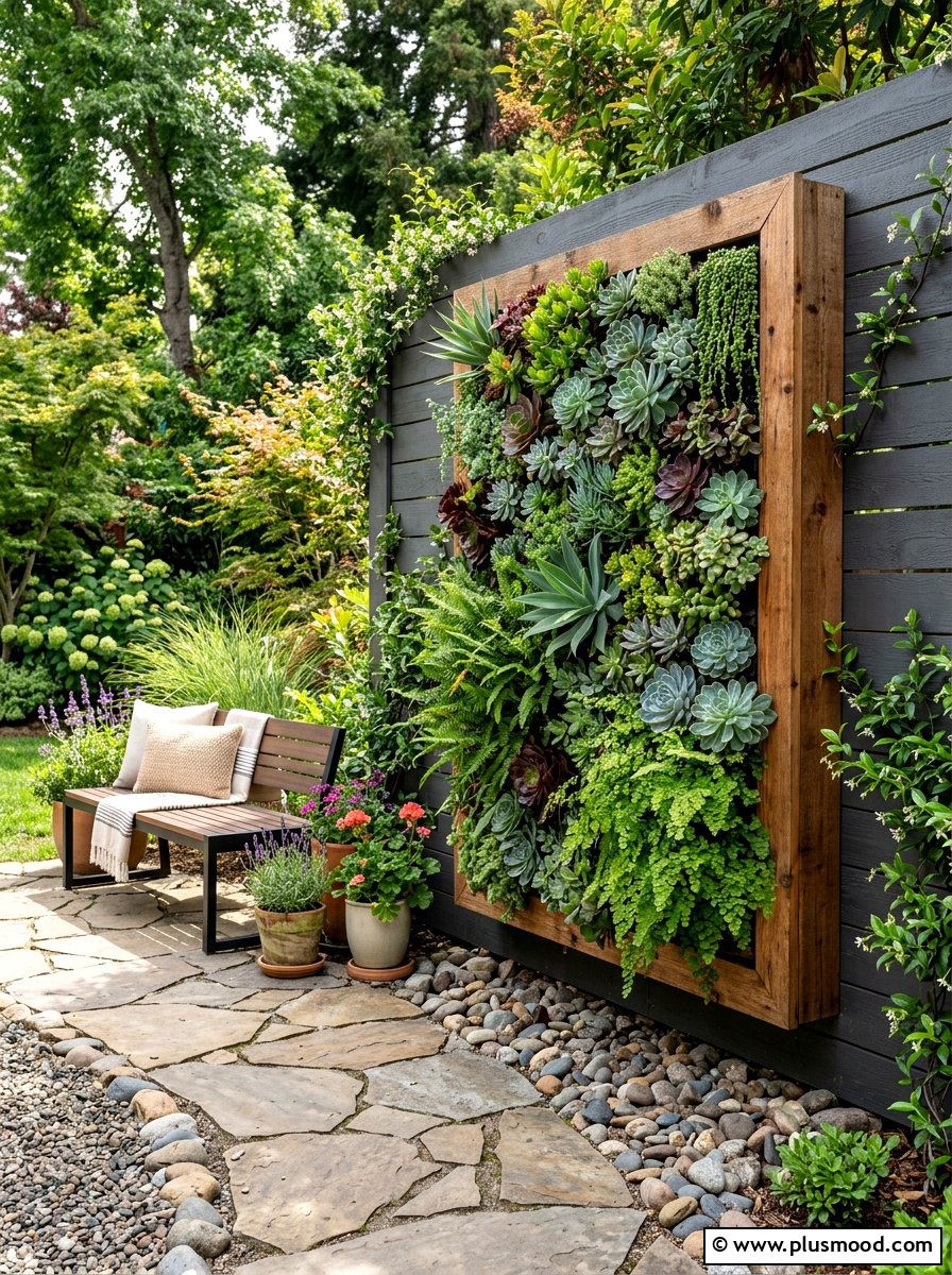Vertical Garden Wall - 25 best summer backyard ideas