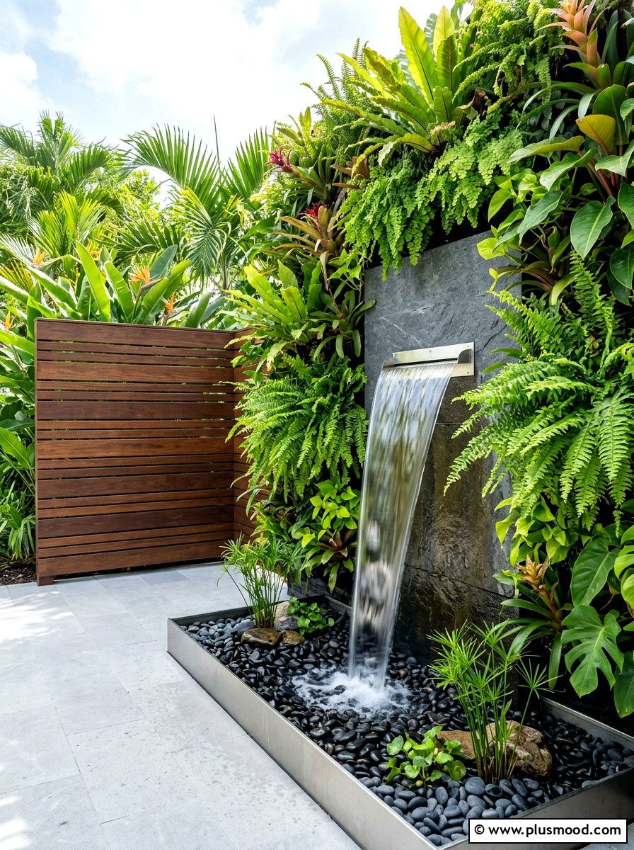 25 Small Backyard Ideas With Fountain Features You'll Love